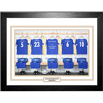 Personalised Framed 100% Unofficial Leicester Football Shirt Photo A3